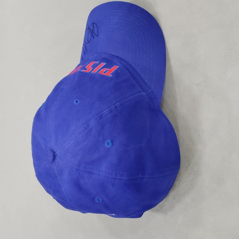 Detroit Pistons hat ball cap royal blue snap back embroidered signed number 5 - Picture 4 of 9